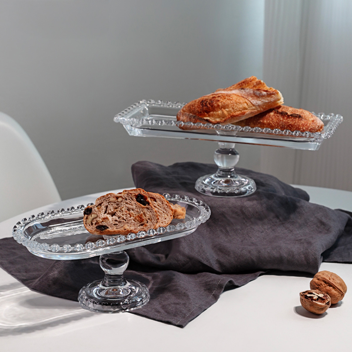 Vassoio da servizio in vetro - ovale 25 cm | Gastrokitchen