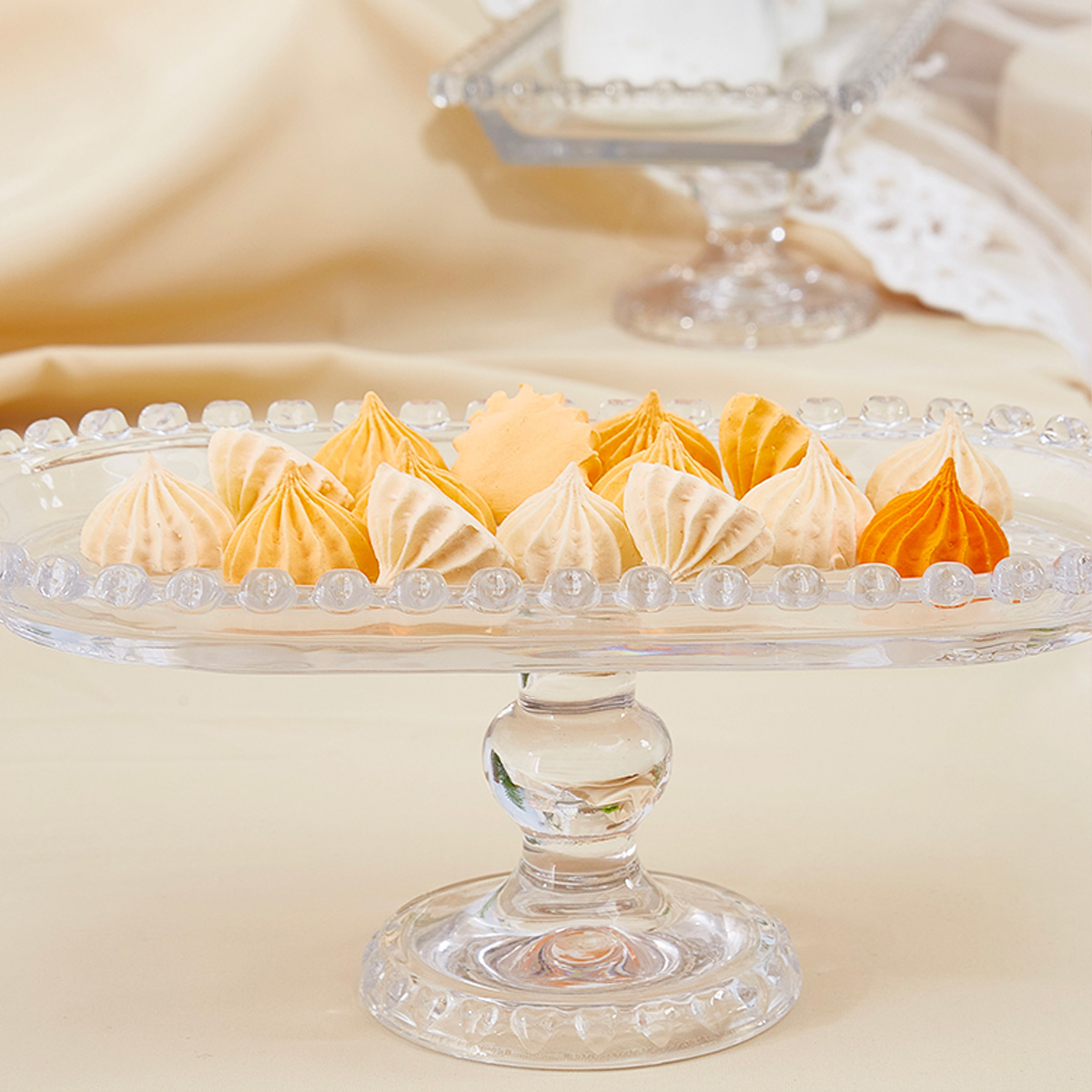 Vassoio da servizio in vetro - ovale 25 cm | Gastrokitchen