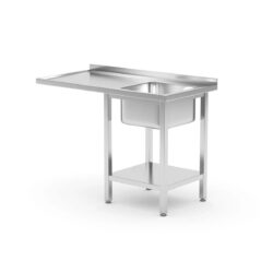 Tavolo lavello con ripiano - 120 x 70 x 85 cm | Hendi 237526