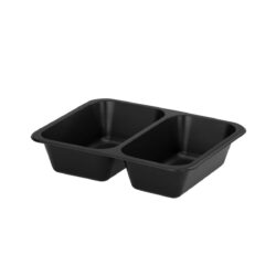 Contenitore menu termosaldabile - 2 scomparti - 50 pz - 227x178x50 mm