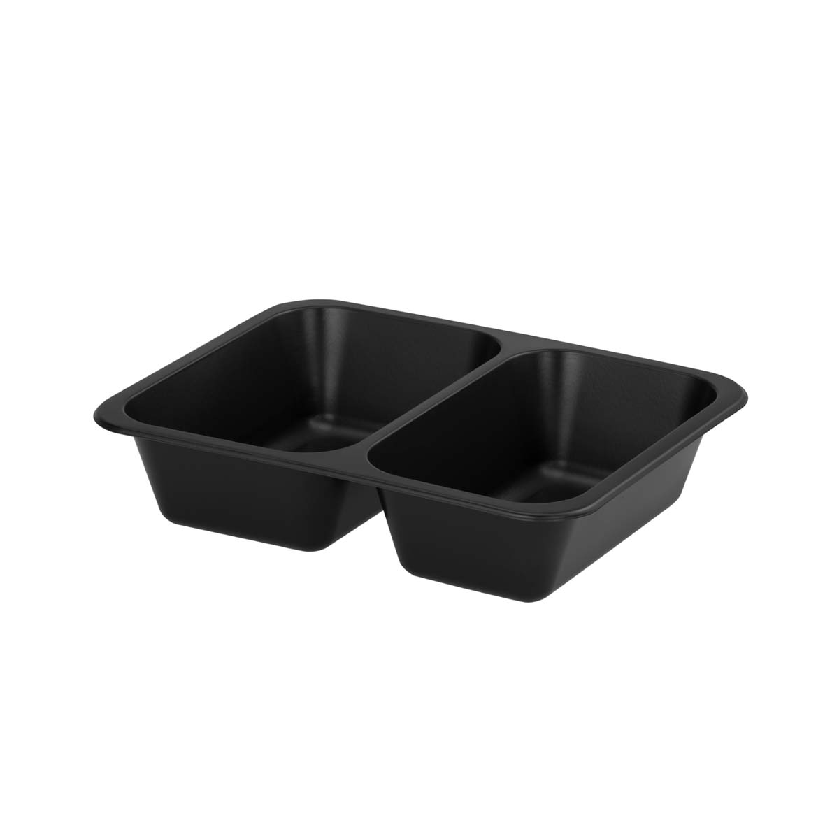 Contenitore menu termosaldabile - 2 scomparti - 50 pz - 227x178x50 mm