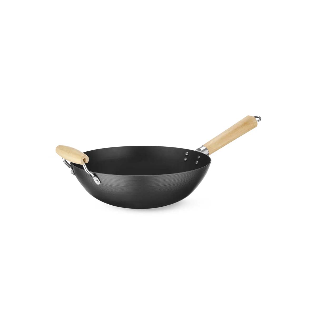 Padella wok - Ø 324 mm - manico in legno | Hendi 627907