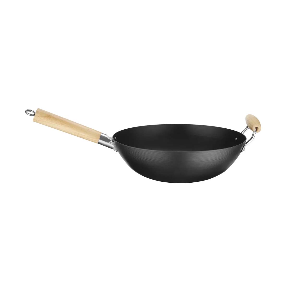 Padella wok - Ø 324 mm - manico in legno | Hendi 627907