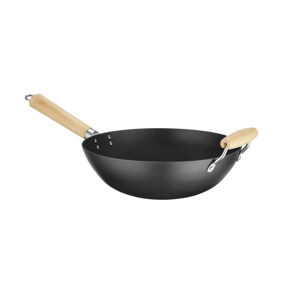 Padella wok - Ø 324 mm - manico in legno | Hendi 627907