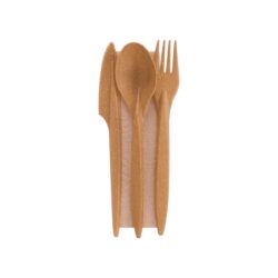 Set di posate (WPC) 18,5 cm - biocomposito | confezione 250 pz
