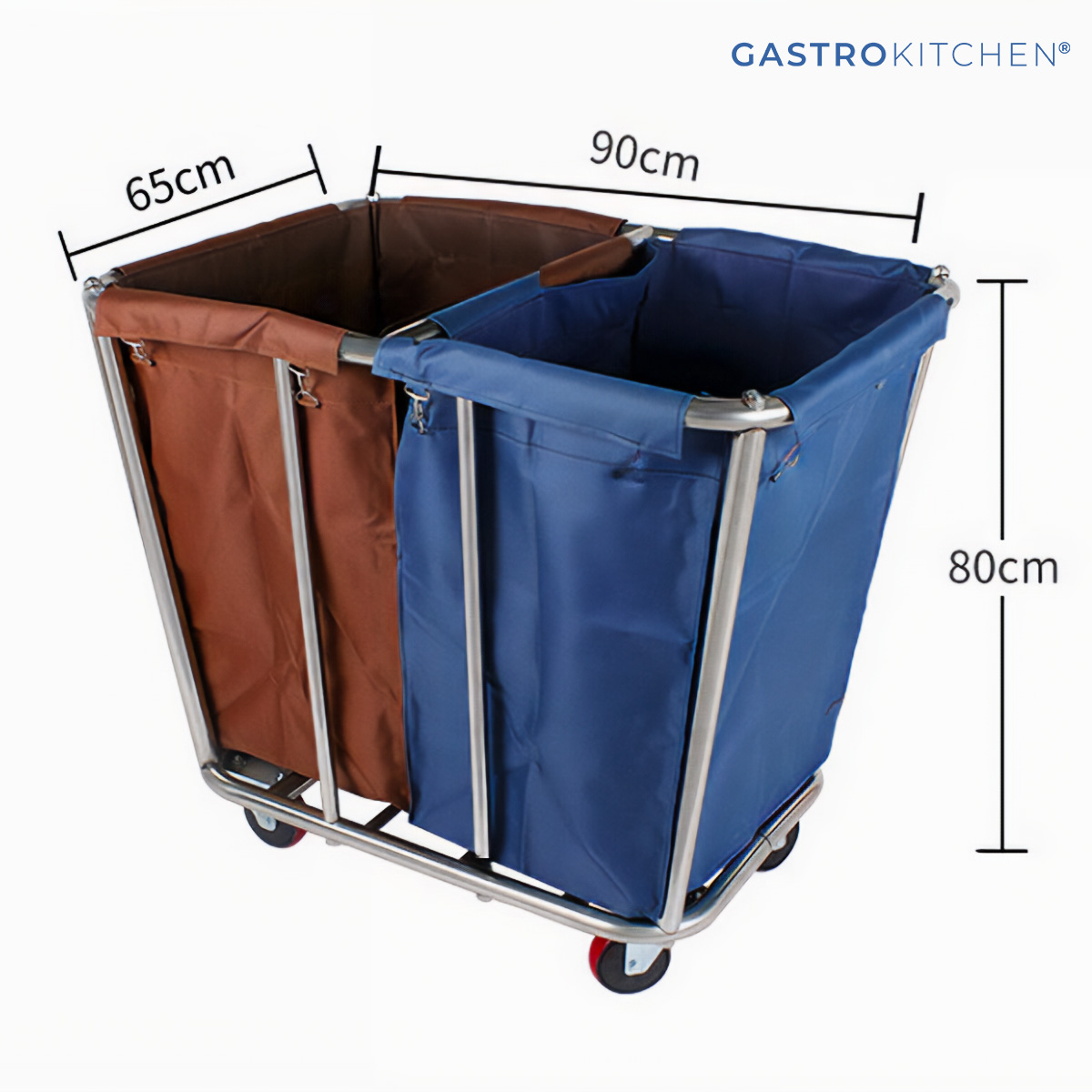 Carrello portabiancheria per hotel - diviso | Gastrokitchen