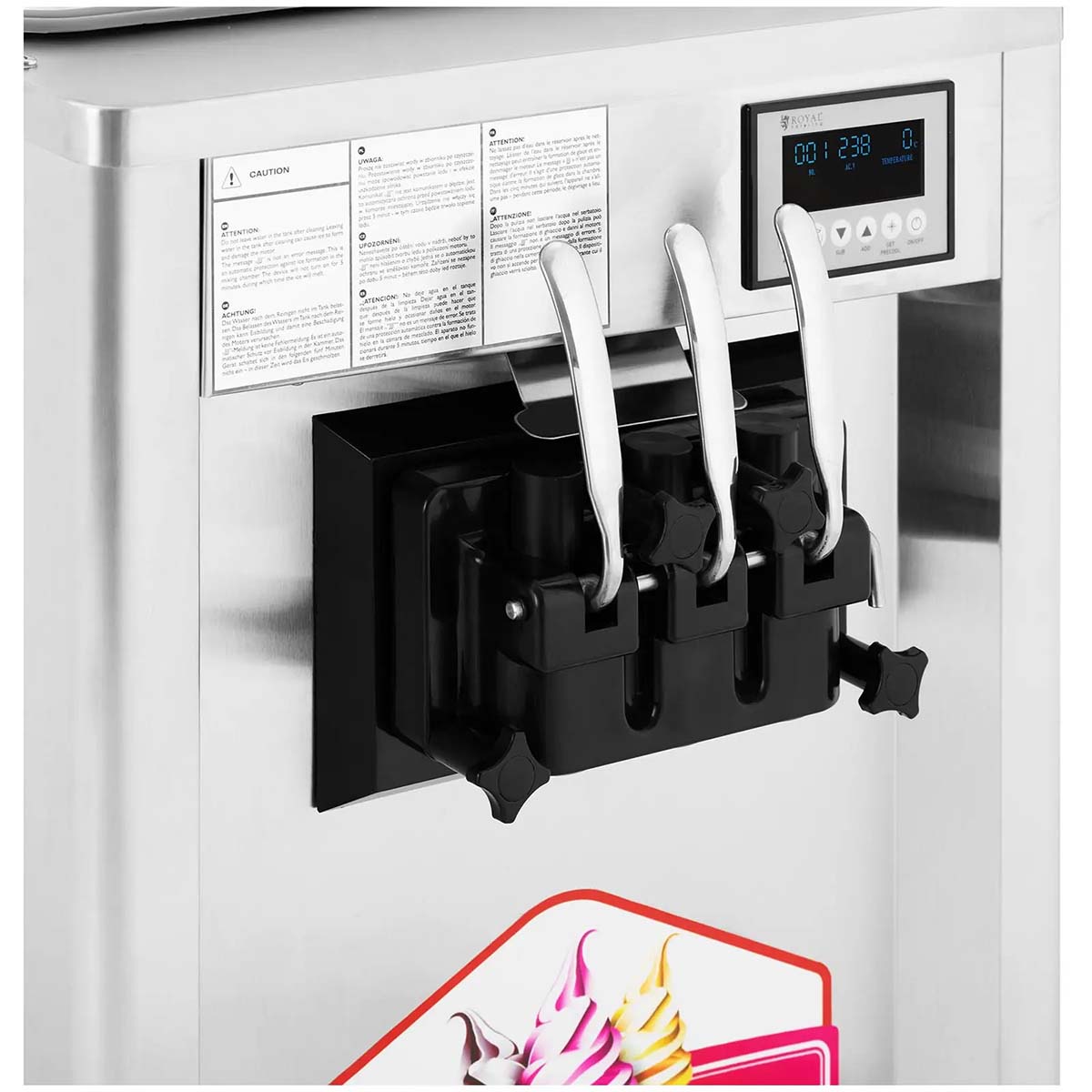 Gelatiera per gelato soft - 1550 W | RCSI-18