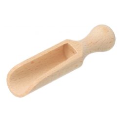Mestolo in legno per sale e pepe - 10 cm