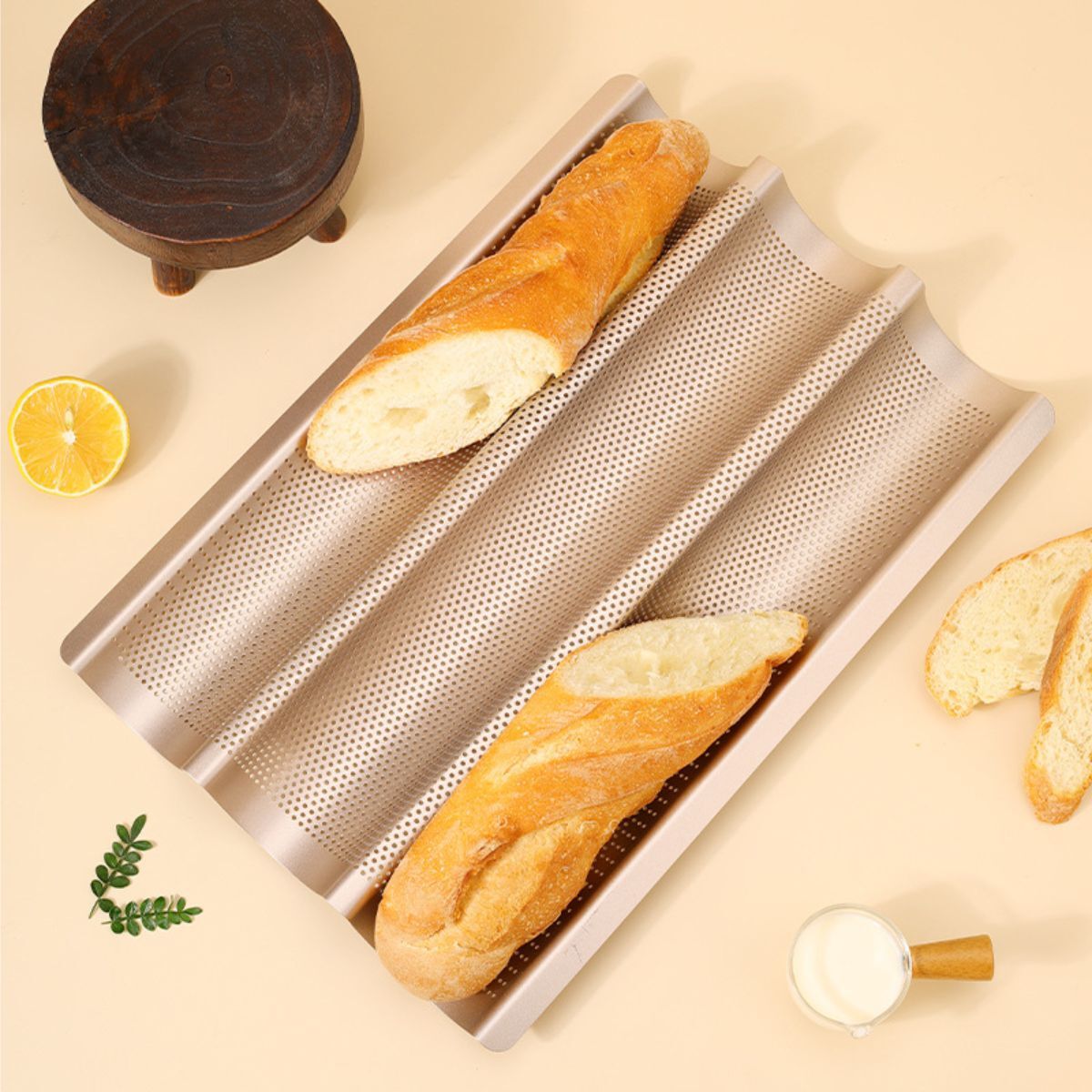 Teglia antiaderente per baguette 38,5 x 27,3 cm | Gastrokitchen