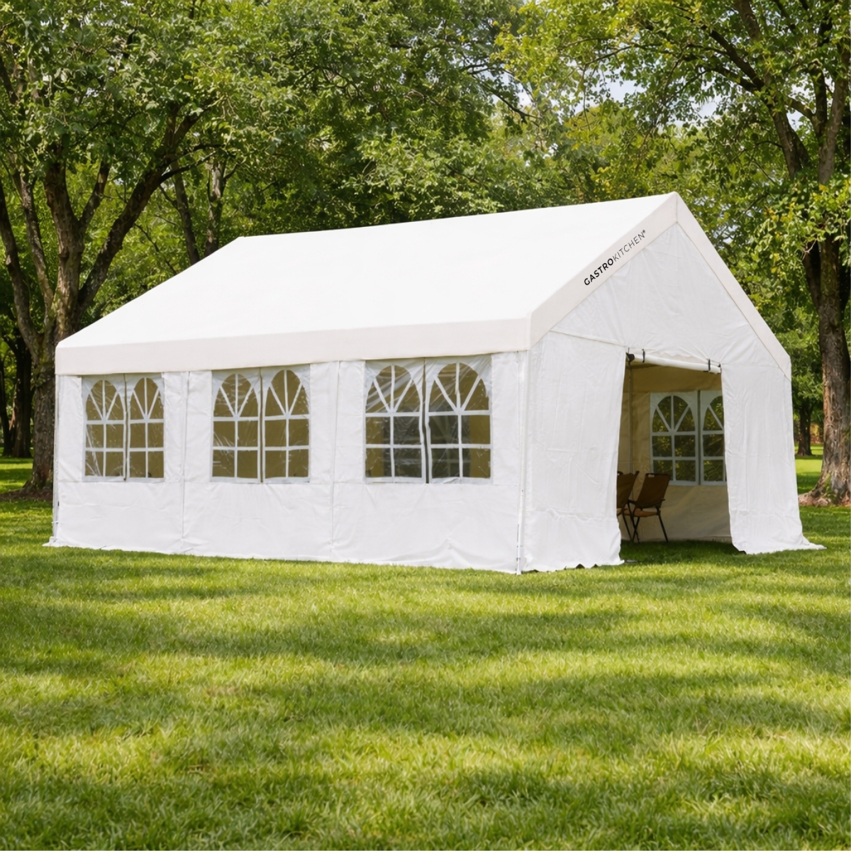 Tendone per feste - catering - 4x6 m - tessuto spesso | Gastrokitchen