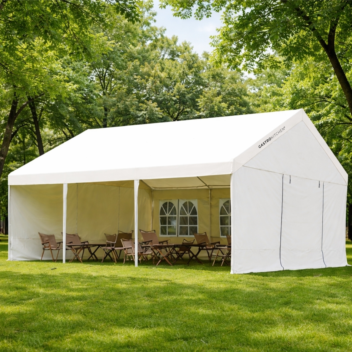 Tendone per feste - catering - 4x6 m - tessuto spesso | Gastrokitchen