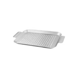 Piastra per griglia, acciaio inox, 34x18,5x2 cm | Strend Pro