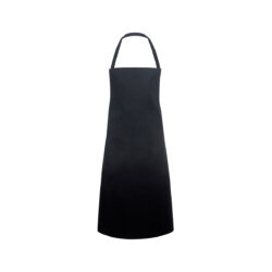 Grembiule da cameriere con pettorina - 75x100 cm - nero