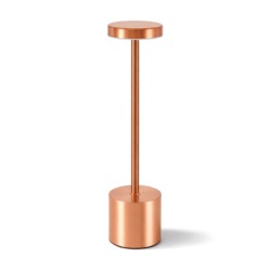 Lampada da tavolo LED USB - ricaricabile - 3 livelli di luminosità - oro rosa | Gastrokitchen