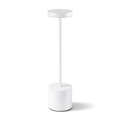 Lampada da tavolo LED USB - ricaricabile - 3 tonalità di bianco - bianca | Gastrokitchen