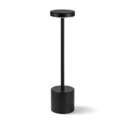 Lampada da tavolo LED USB - ricaricabile - 3 livelli di luminosità - nera | Gastrokitchen