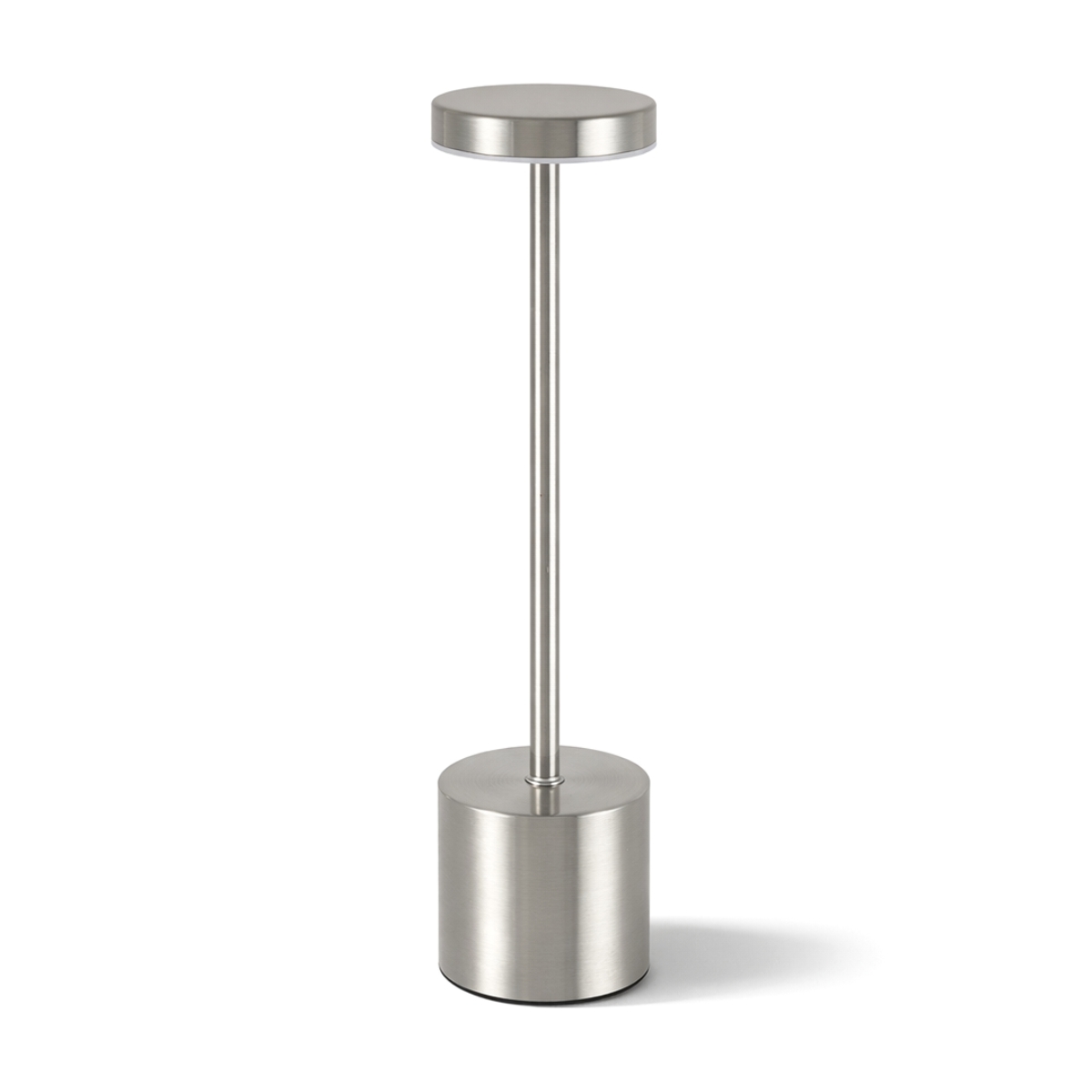 Lampada da tavolo LED USB - ricaricabile - 3 tonalità di bianco - argentata | Gastrokitchen