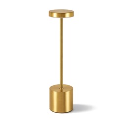 Lampada da tavolo LED USB - ricaricabile - 3 livelli di luminosità - dorata | Gastrokitchen