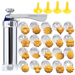 Pressa per impasto - sac à poche per pasticceria - acciaio inox - 20 bocchette | Gastrokitchen