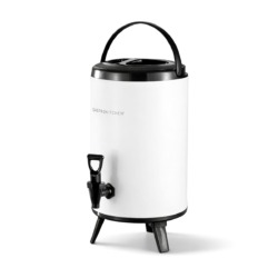 10 L - distributore per bevande calde - contenitore termico - bianco | Gastrokitchen