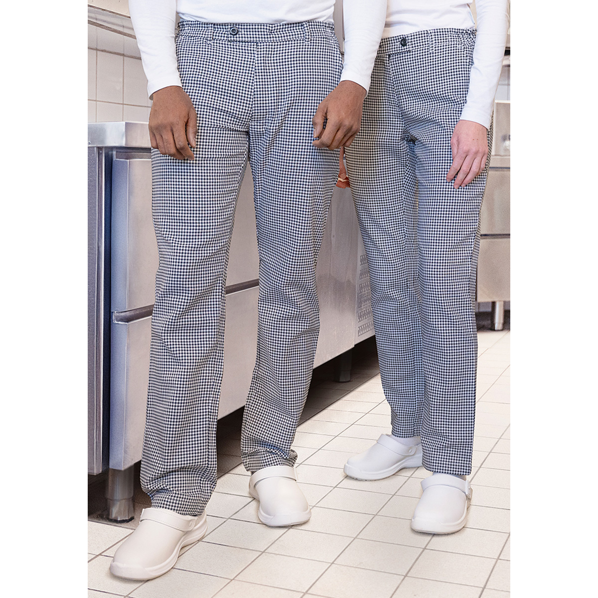 Pantaloni da cuoco Basic - da donna, M neri