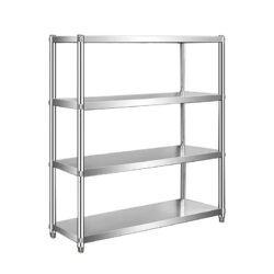 Scaffale in acciaio inox 150 x 50 x 155 cm - a quattro ripiani | Gastrokitchen