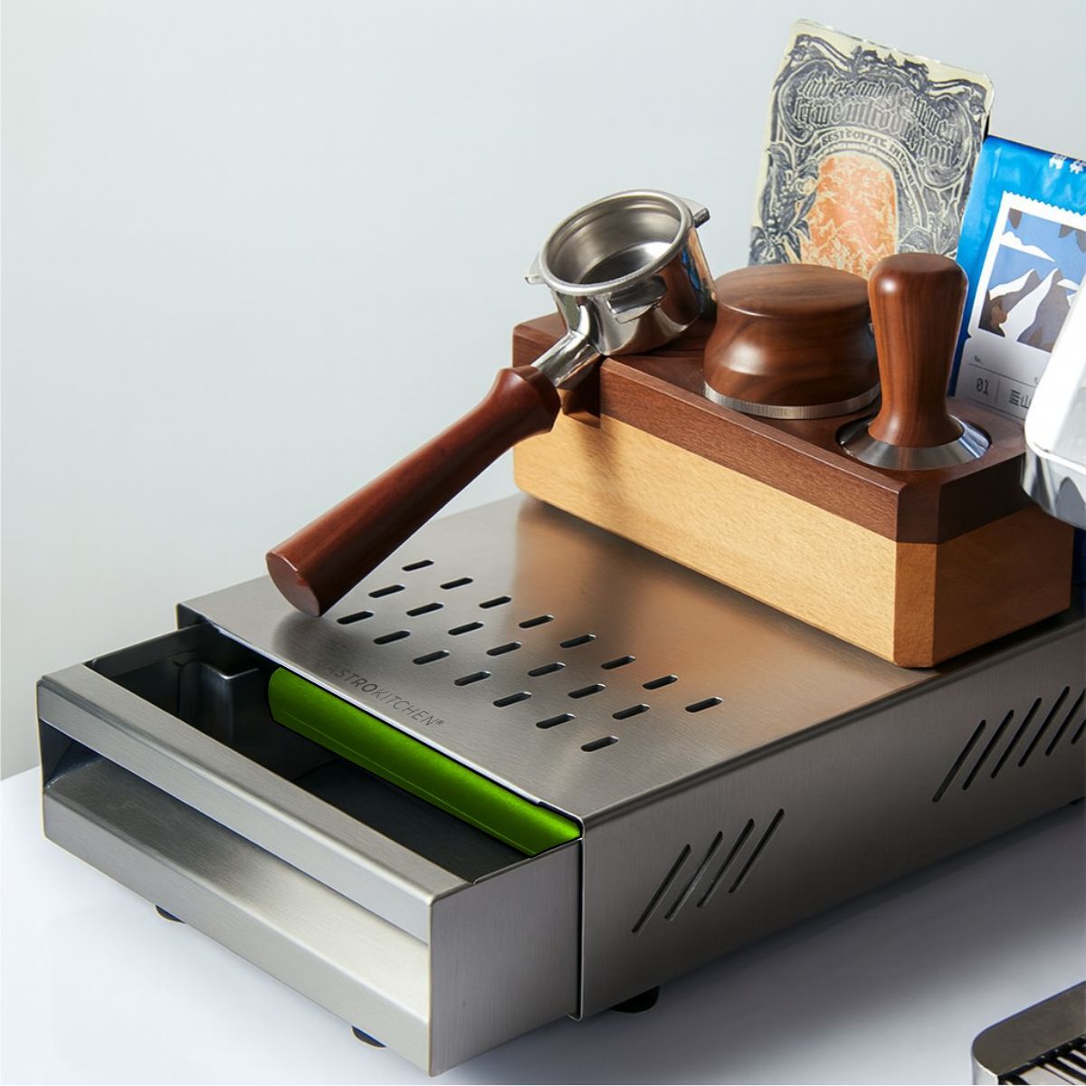 Cassetto battifondi per caffè - acciaio inox | Gastrokitchen