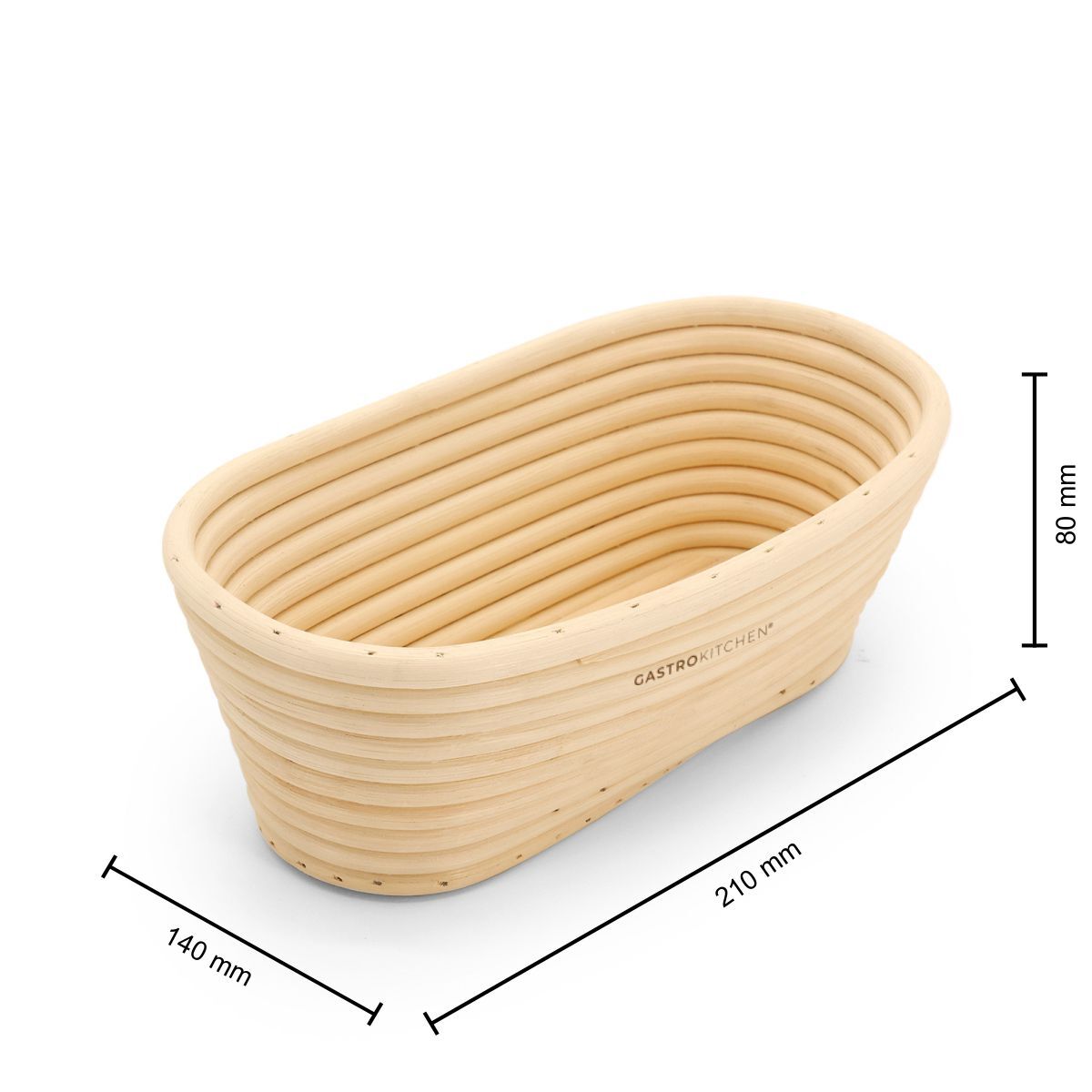 Stampo per pane - cestino per lievitazione - 21x14 cm | Gastrokitchen