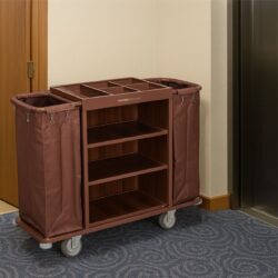 Carrello per hotel - 136 x 45 cm - marrone | Gastrokitchen