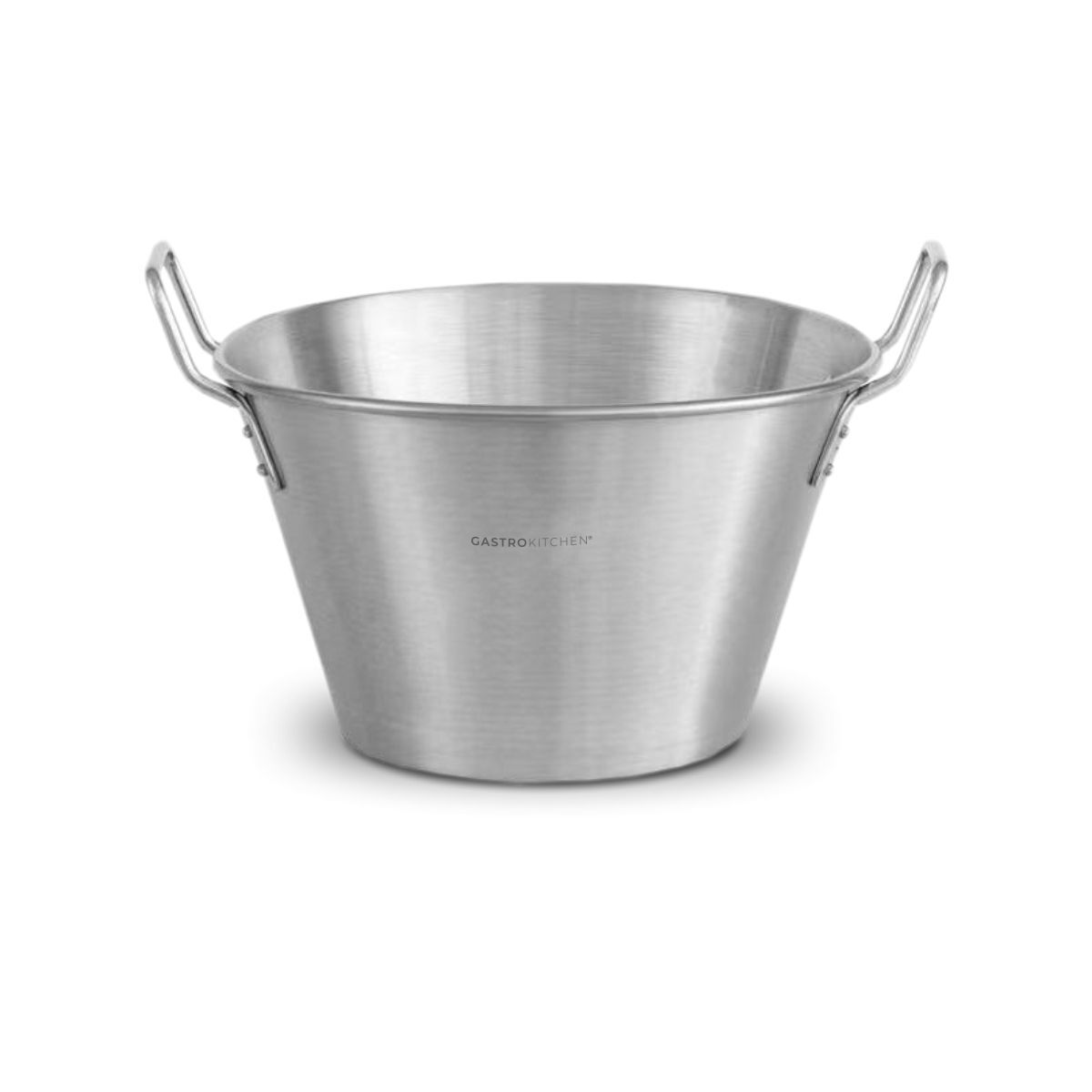 Ciotola conica con manici - 26 L - acciaio inox | Gastrokitchen