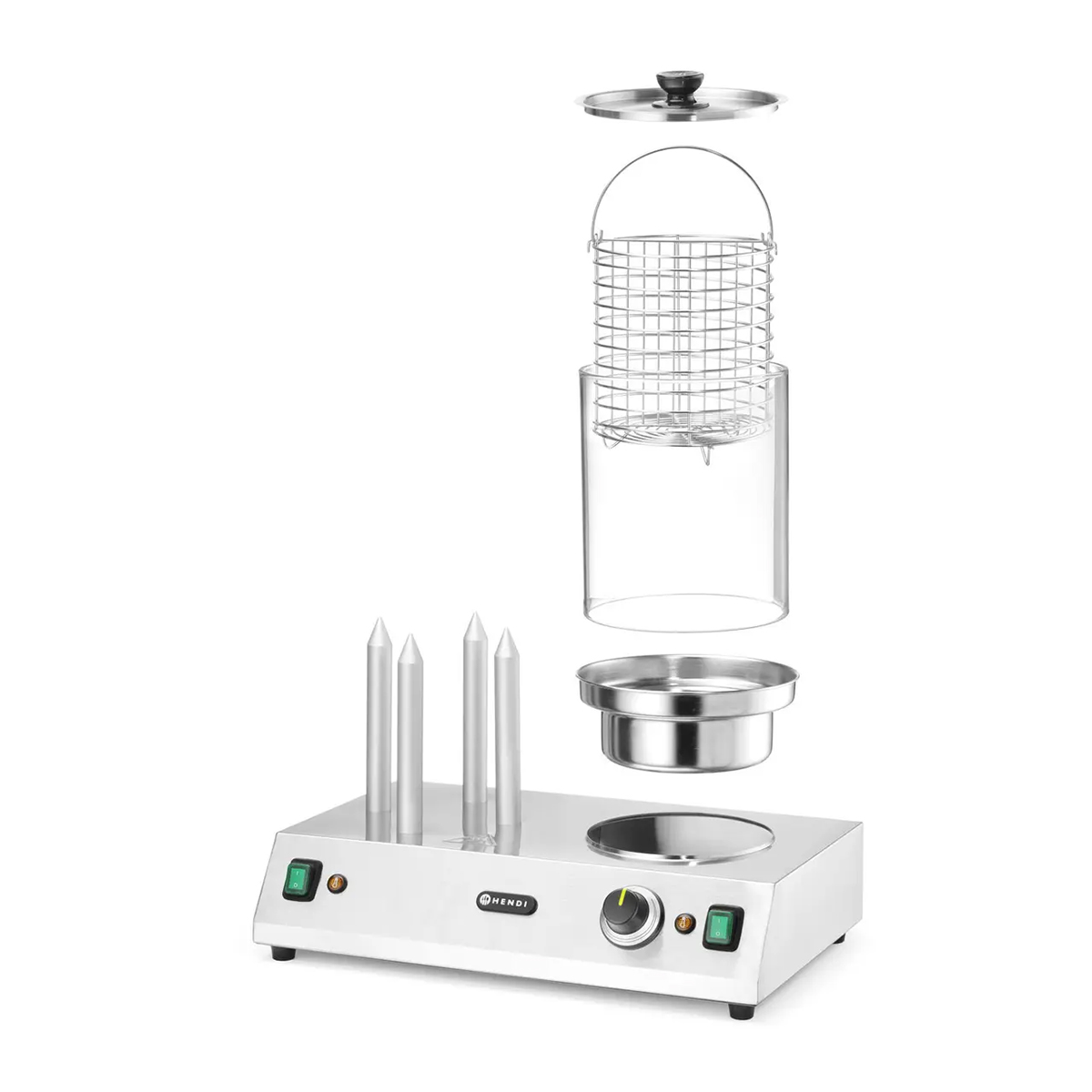Scaldawurstel - 550 W - 500x310x395 mm | Hendi 265031