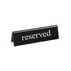 Targhetta riservato - RESERVED - 130x30x38 mm | Hendi 663462