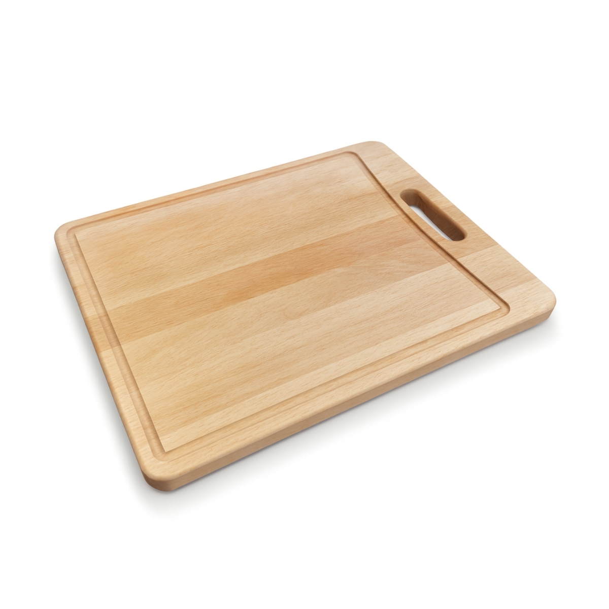 Tagliere 40 × 30 × 2 cm - con scanalatura e impugnatura | Gastrokitchen