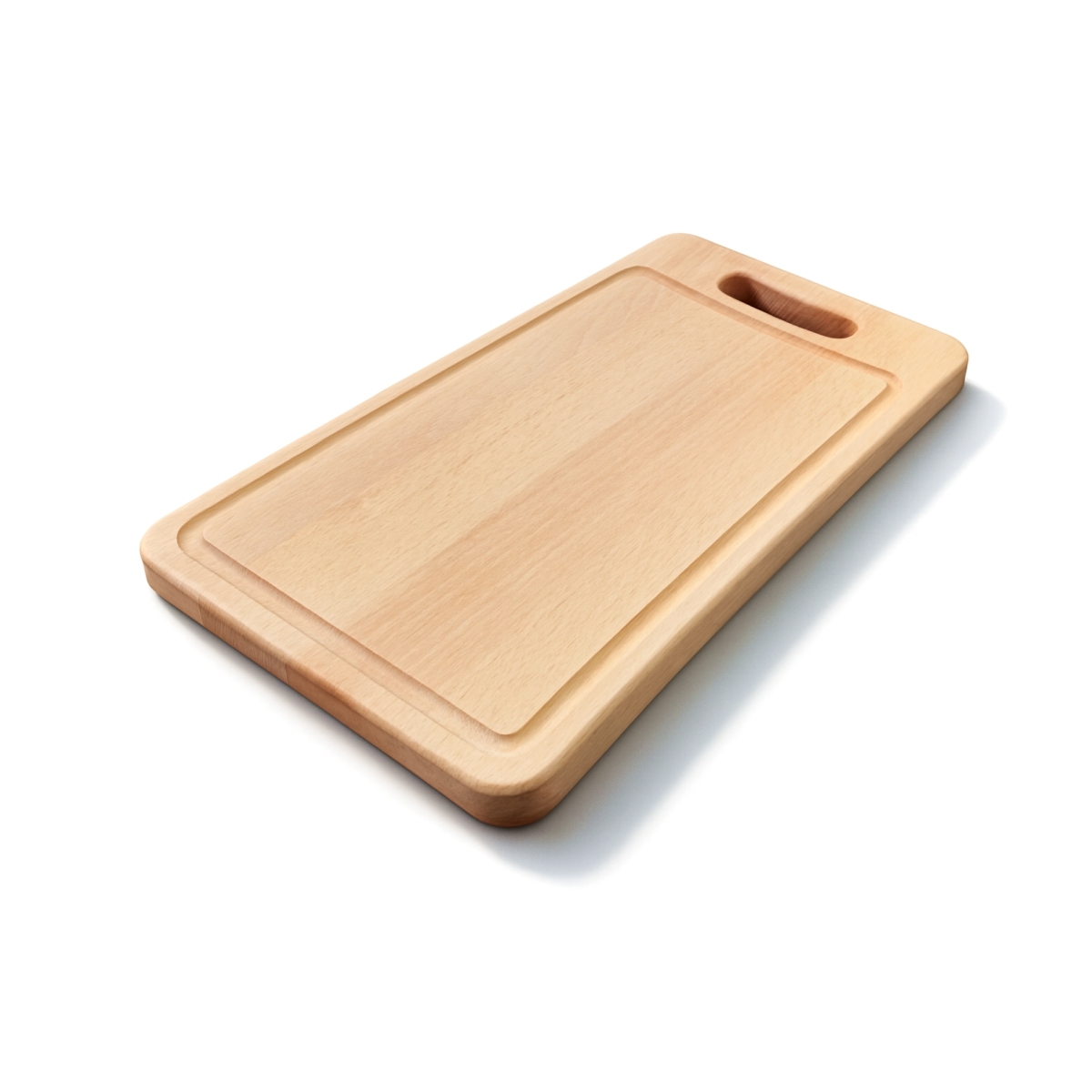 Tagliere - 35 × 20 × 2 cm - con scanalatura e impugnatura | Gastrokitchen