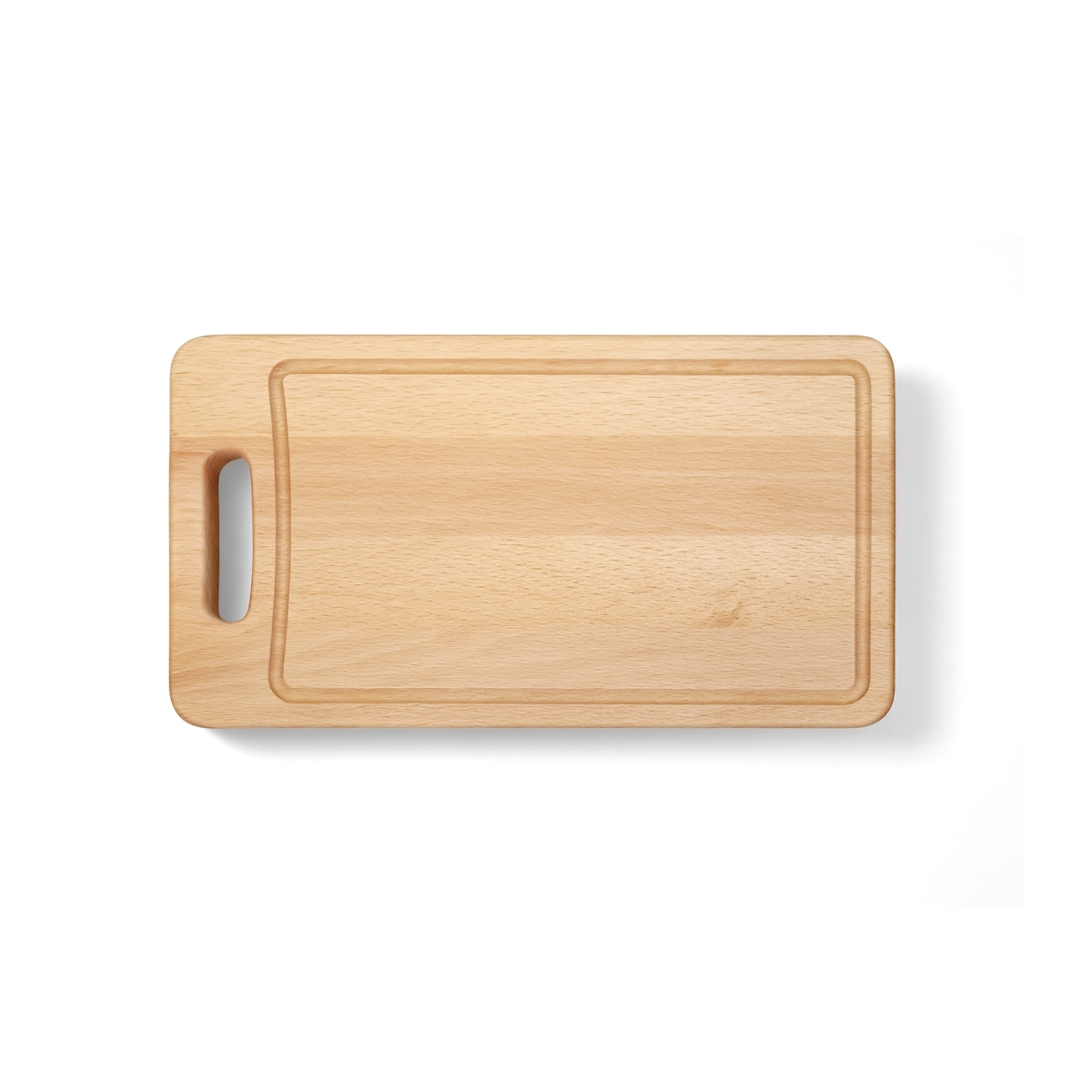 Tagliere - 35 × 20 × 2 cm - con scanalatura e impugnatura | Gastrokitchen