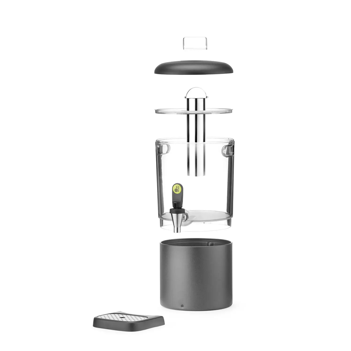 Dispenser per succhi UNIQ - 4 L - 315x211 mm - nero | Hendi 425008