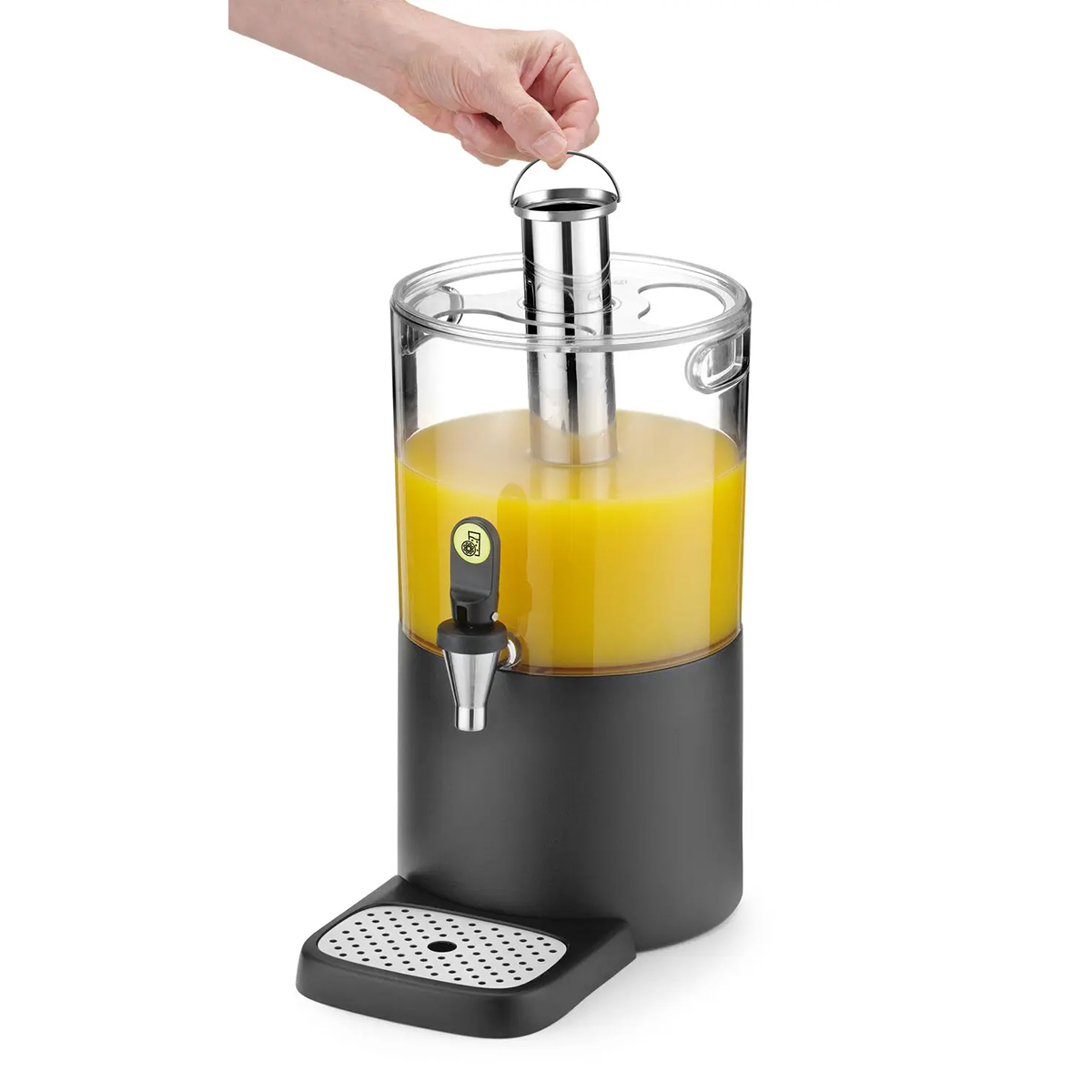 Dispenser per succhi UNIQ - 4 L - 315x211 mm - nero | Hendi 425008