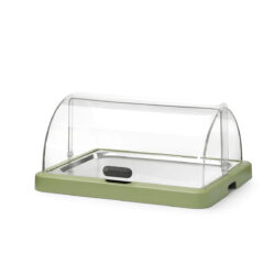 Vetrina refrigerata con coperchio a rullo - 460x355 mm -  verde - UNIQ | Hendi 871966