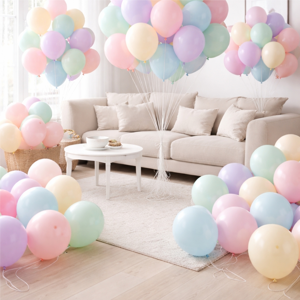 50 pz di palloncini pastello - 25 cm | Gastrokitchen