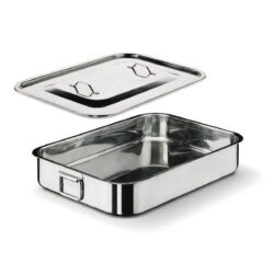 Rostiera in acciaio inox - 60x35x9 cm