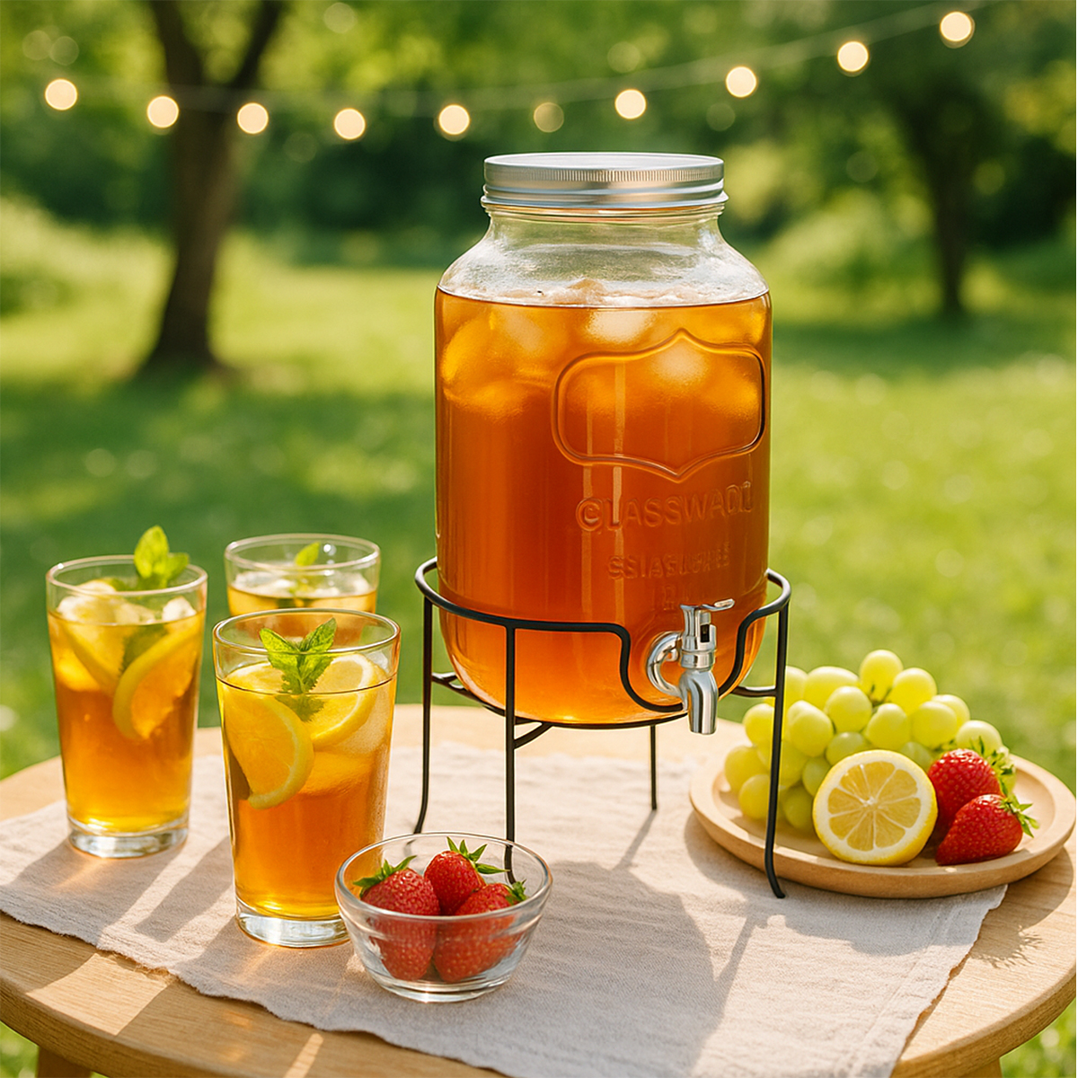 Erogatore di bevande con supporto e rubinetto - 4 L