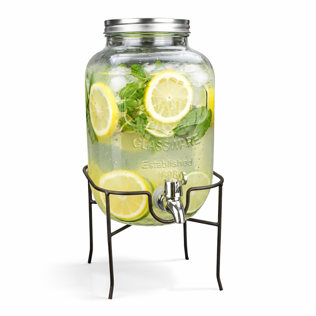 Erogatore di bevande con supporto e rubinetto - 4 L