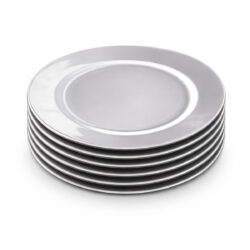 Set 6 sottopiatti - 33 cm - argentati