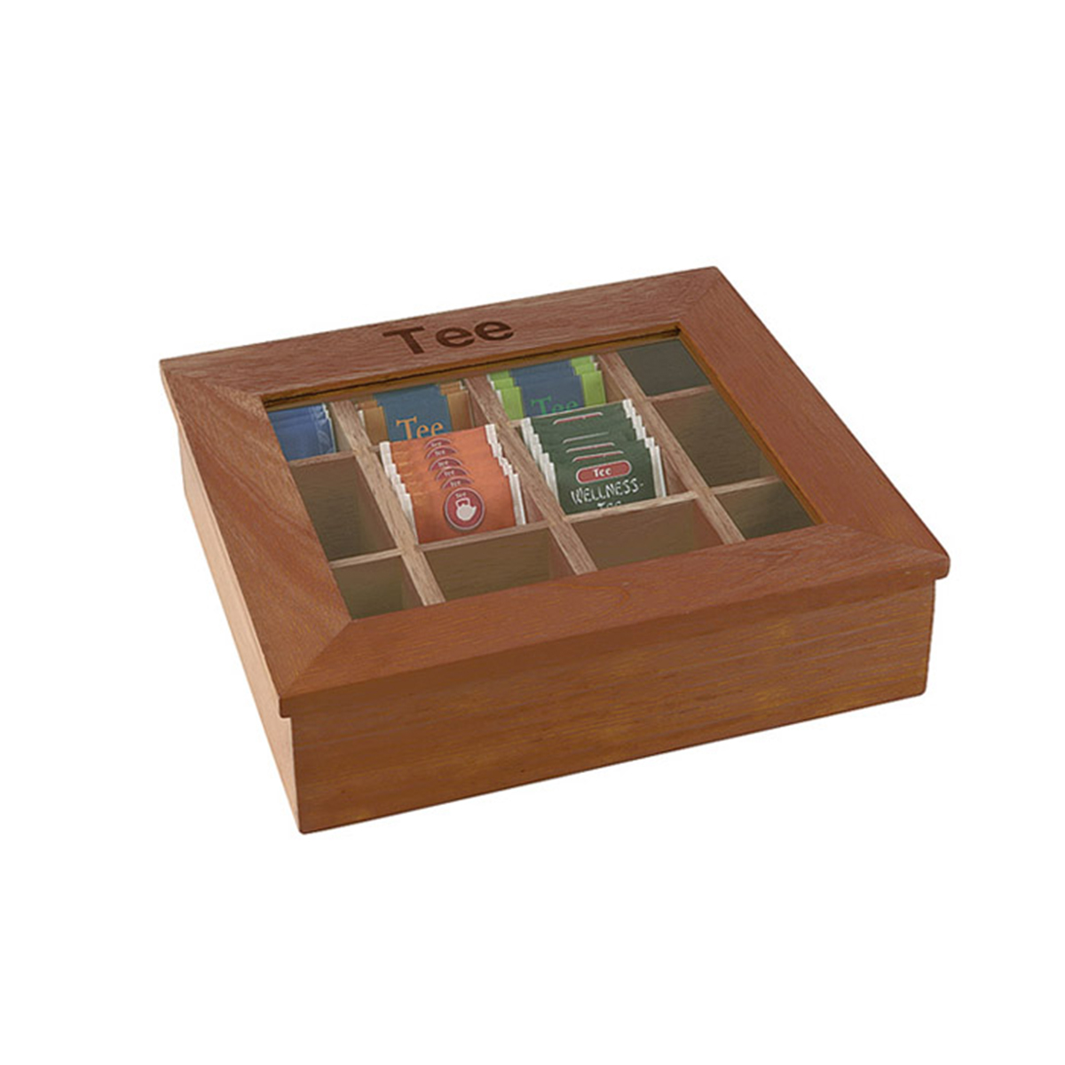 Scatola da tè in legno - 31x28 cm | APS