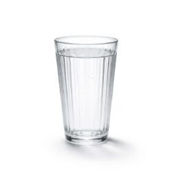 Bicchiere in vetro scanalato per acqua - 400 ml | Gastrokitchen