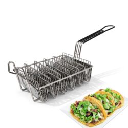 Cesto per friggere tacos - 6 scomparti - 235 x 165 x 80 mm | Gastrokitchen
