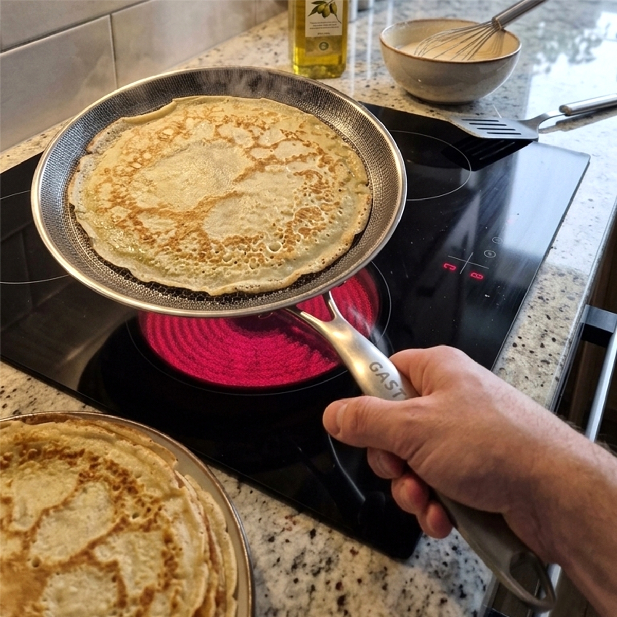Padella antiaderente in acciaio inox Honeycomb - Ø 28 cm | Gastrokitchen