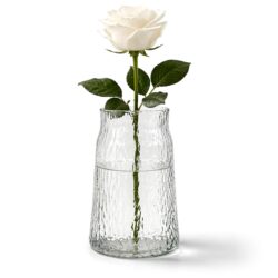 Vaso in vetro con motivo goffrato - Ø 19 x 25,5 cm | Gastrokitchen
