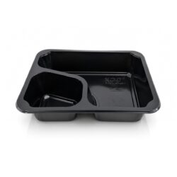 Contenitore da menu termosigillabile Colt - 2 scomparto - 227x178x50 mm | 50 pz