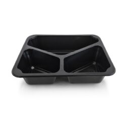 Contenitore da menu termosigillabile - 3 scomparto - 227x178x50 mm | 50 pz